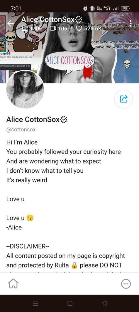 Alice Cottonsox Fooling Around